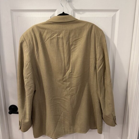 Jos A Bank Blazer Mens 42 R Brown Tweed Silk Wool Blend Suit Jacket Coat - Picture 2 of 7